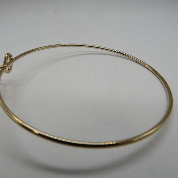 Deer Bracelet Buck Head Antler Silhouette Bangle Gold Tone Dainty - Picture 5 of 11